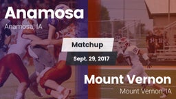 Matchup: Anamosa  vs. Mount Vernon  2017