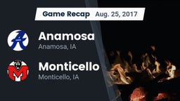 Recap: Anamosa  vs. Monticello  2017