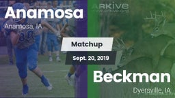 Matchup: Anamosa  vs. Beckman  2019