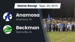 Recap: Anamosa  vs. Beckman  2019