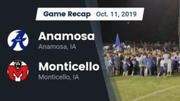 Recap: Anamosa  vs. Monticello  2019