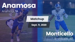 Matchup: Anamosa  vs. Monticello  2020