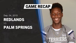 Recap: Redlands  vs. Palm Springs  2015