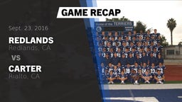 Recap: Redlands  vs. Carter  2016