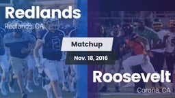 Matchup: Redlands vs. Roosevelt  2016