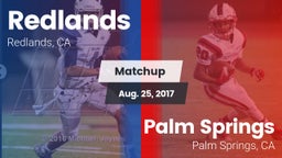 Matchup: Redlands vs. Palm Springs  2017