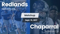 Matchup: Redlands vs. Chaparral  2017