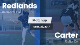 Matchup: Redlands vs. Carter  2017