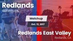 Matchup: Redlands vs. Redlands East Valley  2017