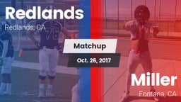Matchup: Redlands vs. Miller  2017
