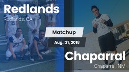 Matchup: Redlands vs. Chaparral  2018