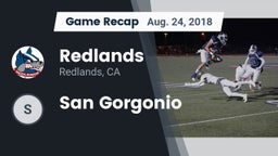 Recap: Redlands  vs. San Gorgonio 2018
