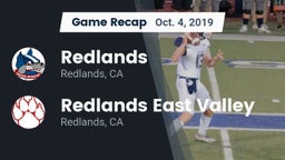 Recap: Redlands  vs. Redlands East Valley  2019