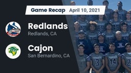Recap: Redlands  vs. Cajon  2021