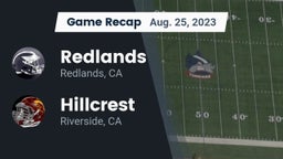 Recap: Redlands  vs. Hillcrest  2023