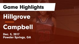 Hillgrove  vs Campbell  Game Highlights - Dec. 5, 2017