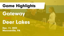 Gateway  vs Deer Lakes  Game Highlights - Dec. 11, 2023