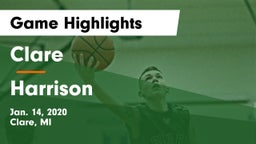 Clare  vs Harrison  Game Highlights - Jan. 14, 2020