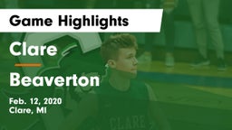 Clare  vs Beaverton  Game Highlights - Feb. 12, 2020