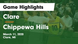 Clare  vs Chippewa Hills  Game Highlights - March 11, 2020