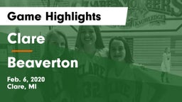 Clare  vs Beaverton Game Highlights - Feb. 6, 2020