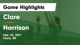 Clare  vs Harrison  Game Highlights - Feb. 23, 2021