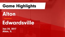 Alton  vs Edwardsville  Game Highlights - Jan 24, 2017