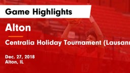 Alton  vs Centralia Holiday Tournament (Lausanne) Game Highlights - Dec. 27, 2018