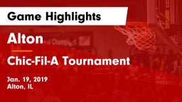 Alton  vs Chic-Fil-A Tournament Game Highlights - Jan. 19, 2019