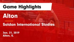 Alton  vs Soldan International Studies  Game Highlights - Jan. 21, 2019