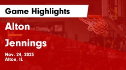 Alton  vs Jennings  Game Highlights - Nov. 24, 2023