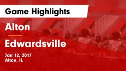 Alton  vs Edwardsville  Game Highlights - Jan 12, 2017