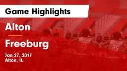 Alton  vs Freeburg  Game Highlights - Jan 27, 2017