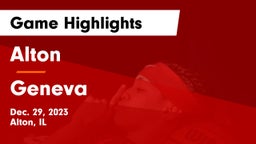 Alton  vs Geneva  Game Highlights - Dec. 29, 2023