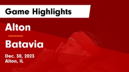 Alton  vs Batavia  Game Highlights - Dec. 30, 2023