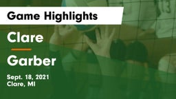 Clare  vs Garber  Game Highlights - Sept. 18, 2021