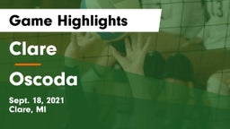 Clare  vs Oscoda  Game Highlights - Sept. 18, 2021