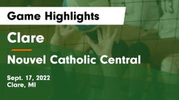 Clare  vs Nouvel Catholic Central  Game Highlights - Sept. 17, 2022