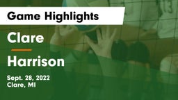 Clare  vs Harrison  Game Highlights - Sept. 28, 2022