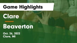 Clare  vs Beaverton  Game Highlights - Oct. 26, 2022
