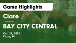 Clare  vs BAY CITY CENTRAL Game Highlights - Oct. 27, 2022
