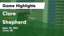 Clare  vs Shepherd  Game Highlights - Sept. 20, 2023