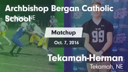 Matchup: Fremont Bergan vs. Tekamah-Herman  2016