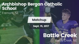 Matchup: Fremont Bergan vs. Battle Creek  2017