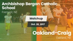 Matchup: Fremont Bergan vs. Oakland-Craig  2017