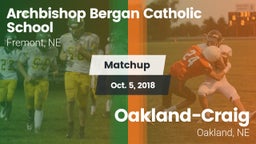 Matchup: Fremont Bergan vs. Oakland-Craig  2018