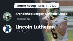 Recap: Archbishop Bergan Catholic School vs. Lincoln Lutheran  2020