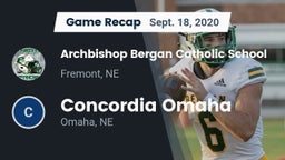 Recap: Archbishop Bergan Catholic School vs. Concordia Omaha 2020