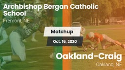 Matchup: Fremont Bergan vs. Oakland-Craig  2020