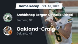 Recap: Archbishop Bergan Catholic School vs. Oakland-Craig  2020